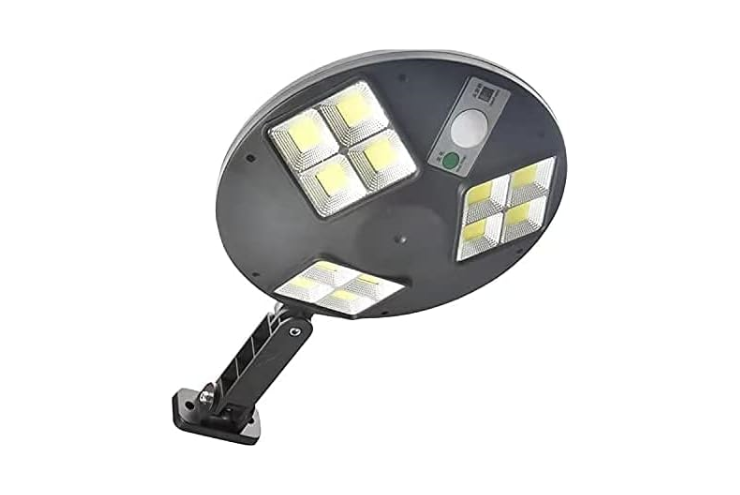 Lampione circolare 144 led da esterno con pannello solare e sensore mo –  10eLED